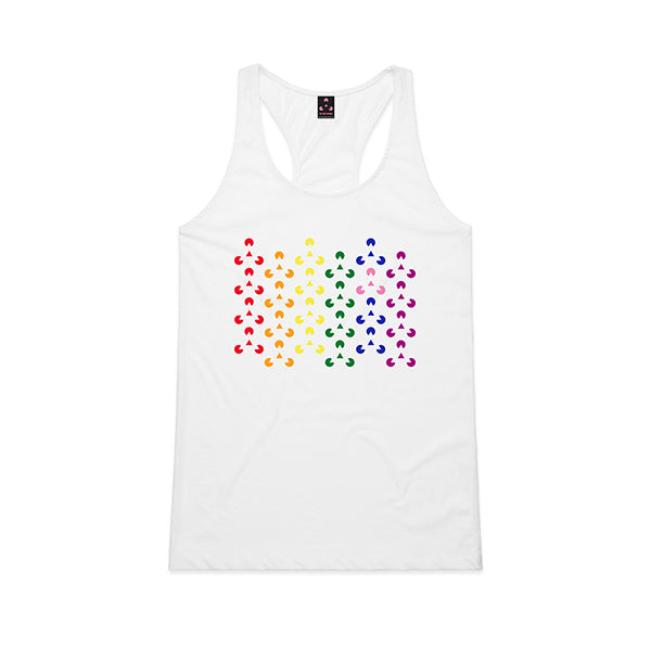 The TPT Rainbow Racer Back Vest