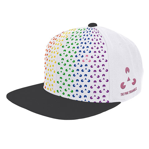 100% acrylic snapback cap with original in house design by The Pink Triangle. LGBTQ+ clothing brand for everyone.